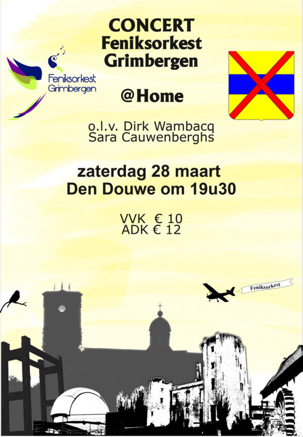 "@Home" concert door het Feniksorkest Grimbergen o.l.v. Dirk Wambacq & Sara Cauwenberghs